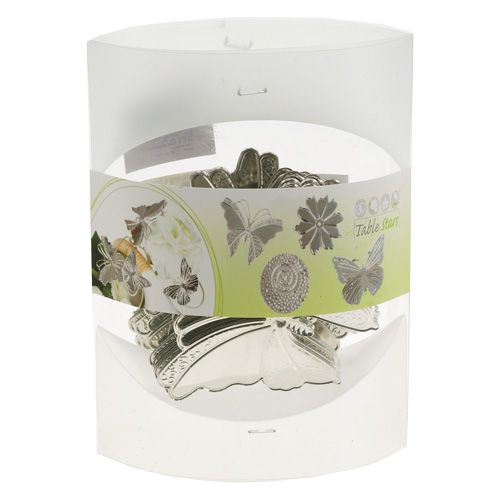 Floristik24 Metalen vlinders zilver 6.5cm 25st