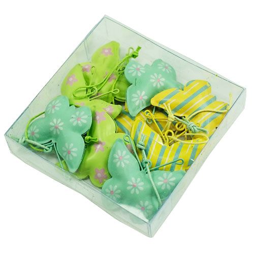 Floristik24 Metalen vlinders om op te hangen 4,5 cm 9 stks