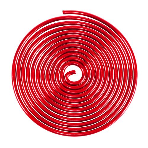 Floristik24 Aluminium draadschroef metaal schroef rood 2mm 120cm 2st