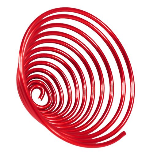 Floristik24 Aluminium draadschroef metaal schroef rood 2mm 120cm 2st