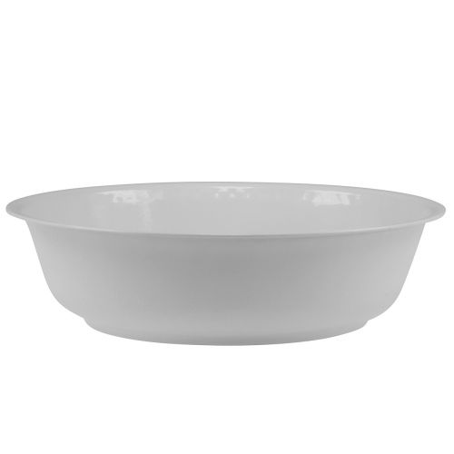 Artikel Metalen kom kom witte kom emaille look Ø25cm H7cm