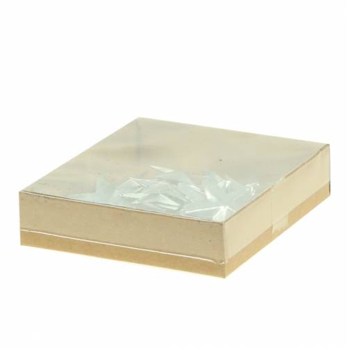 Floristik24 Ster metaal zilver 4cm 48 st