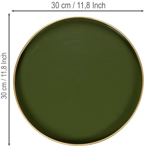Decoratief dienblad in groen