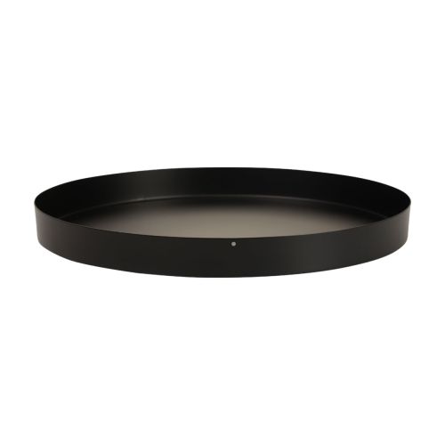 Floristik24 Metalen dienblad rond kaarsenplateau zwart Ø20cm H2,5cm 2st