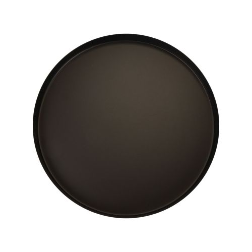 Artikel Metalen dienblad rond kaarsenplateau zwart Ø20cm H2,5cm 2st