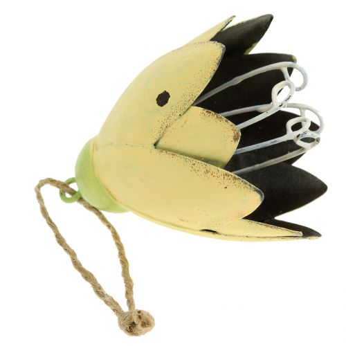Floristik24 Decoratieve hanger metaal bloem 13cm 3st