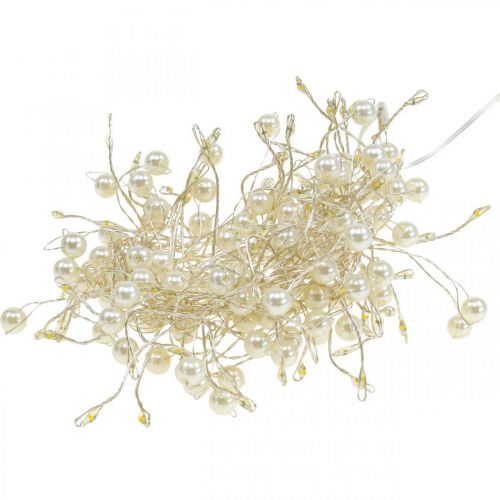 Artikel Clusterlichtketting LED indoor kralen timer warm wit 1.2m