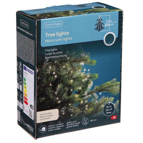 Artikel Micro LED-lichtketting Kerstverlichting timer 180cm