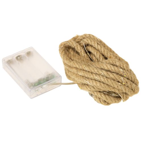 Floristik24 Micro LED lichtketting met snoer binnen warm wit 390cm