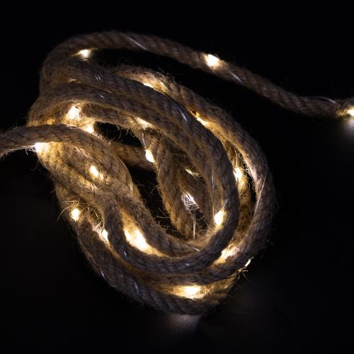 Floristik24 Micro LED lichtketting met snoer binnen warm wit 390cm