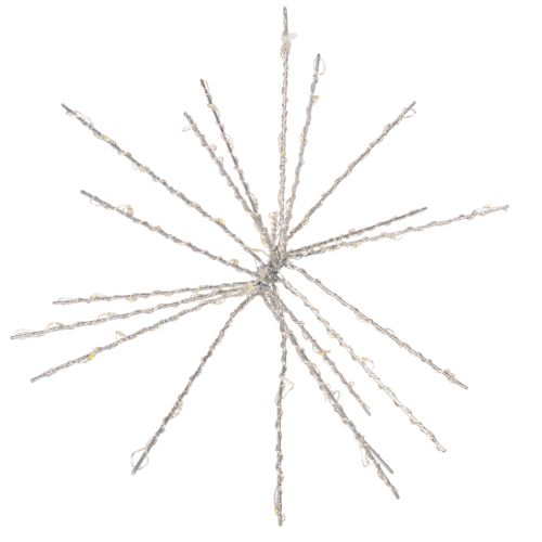 Decoratieve LED-lamp in de vorm van een poolster, warm wit, met timer, voor buiten, 29 cm