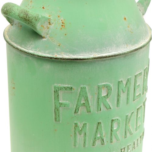 Floristik24 Decoratieve melkkan antiek groen Ø18cm H32cm