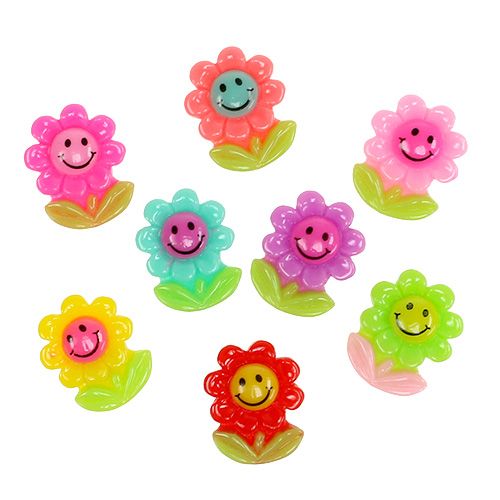 Floristik24 Mini bloemen om te plakken 2cm 24st