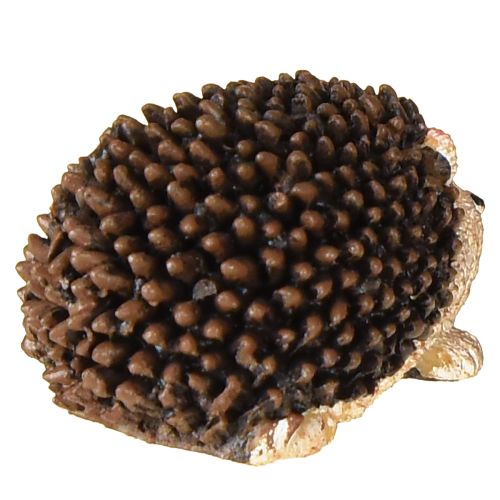 Artikel Mini egel decoratieve figuren herfst handgeschilderd 4×2,5×2cm 6 stuks