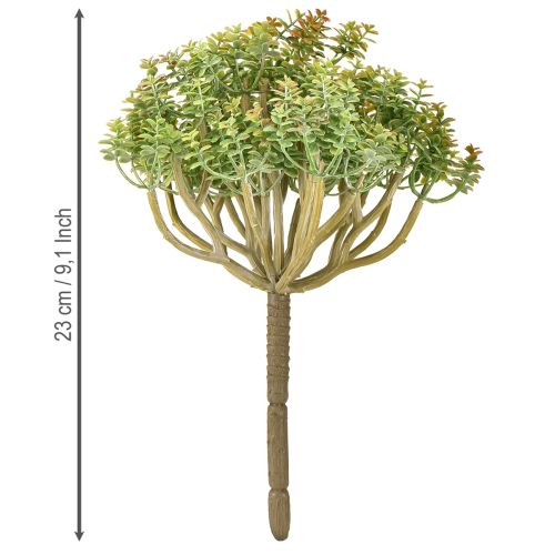 Artikel Mini succulente kunstgroene kunstplant met stengel H23cm