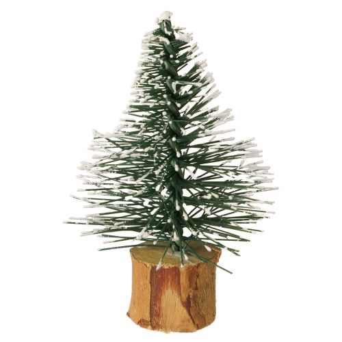 Floristik24 Mini dennenboompjes besneeuwd winterbos Ø5cm H8cm 12 stuks