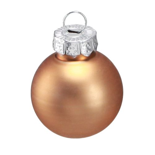 Artikel Mini kerstballen glas in goud Ø2,5cm 22 st