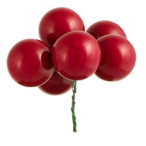 Artikel Mini kerstballen draadglas bollen rood Ø40mm 32 st