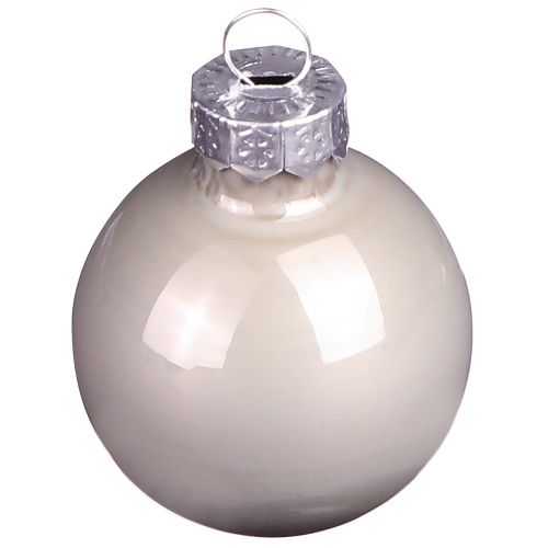 Mini kerstballen glas groen parelmoer grijs Ø3cm 22 st | Floristik24.nl
