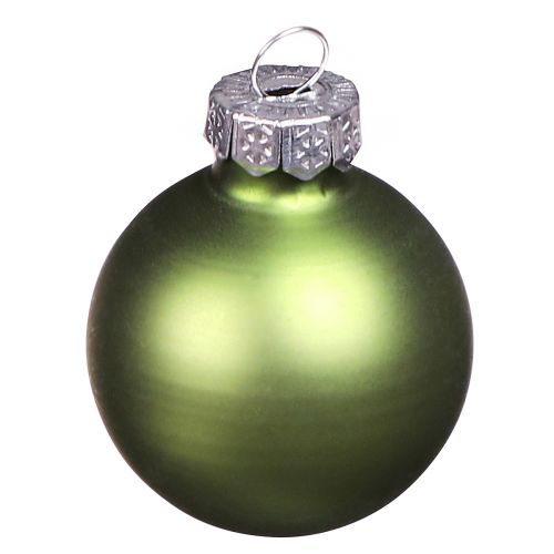 Artikel Mini kerstballen glas lichtgroen mix Ø3cm 22 st