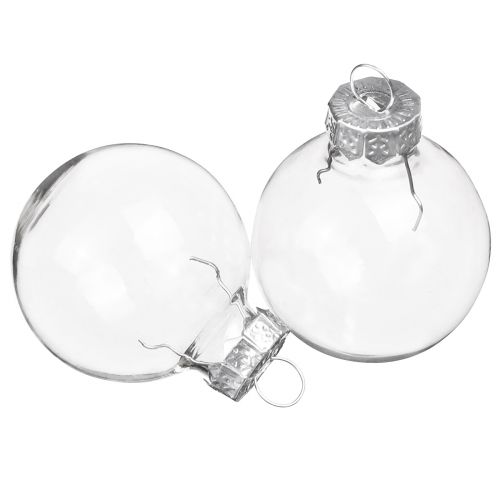 Artikel Mini kerstballen glas retro transparant Ø3cm 22 st