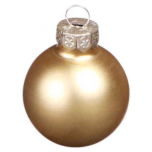 Artikel Mini kerstballen glas in goud mat glans Ø3cm 22 st