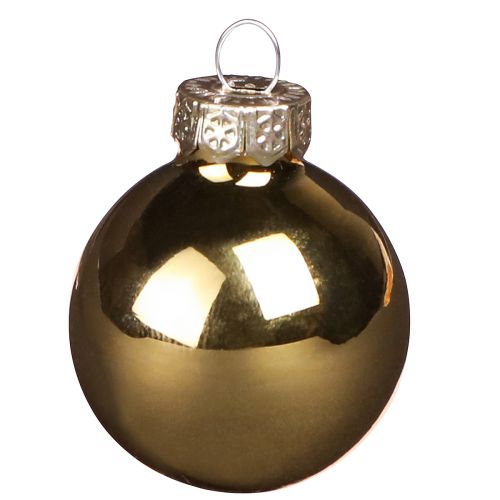 Artikel Mini kerstballen glas in goud mat glans Ø3cm 22 st