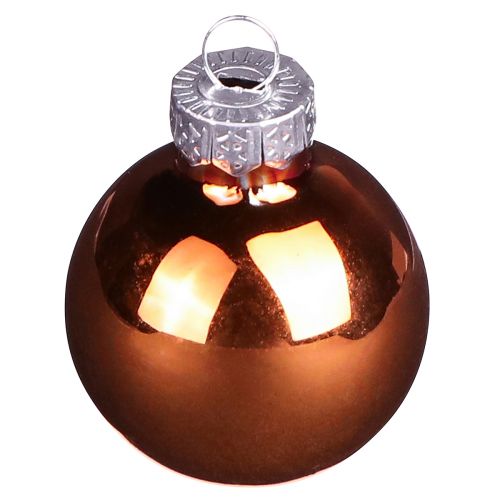 Artikel Mini kerstballen goudbruin mix glas Ø3,5cm 22 st