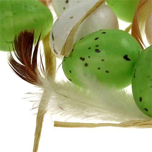 Floristik24 Mini ei groen-wit 2,5cm 48 st