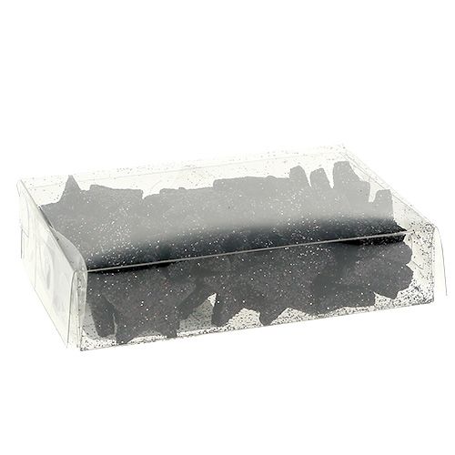 Artikel Mini glitterster zwart 2,5 cm 96 stuks
