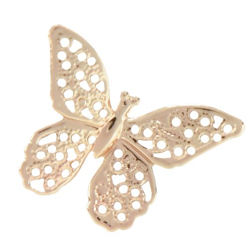 Artikel Mini Vlinders Metaal Strooidecoratie Goud 3cm 50 st