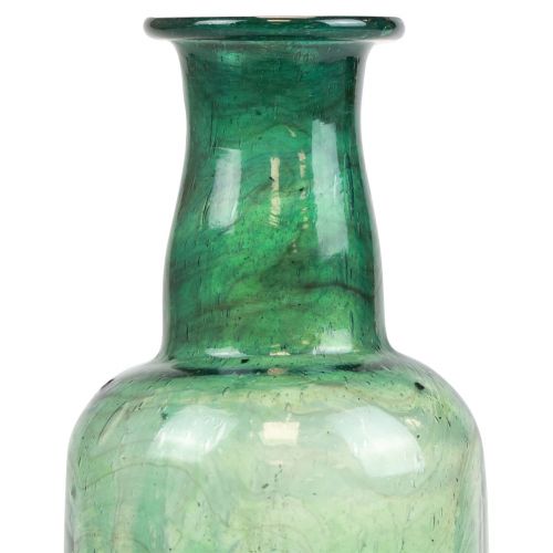 Artikel Mini vaas glazen flesvaas bloemenvaas groen Ø6cm H17cm