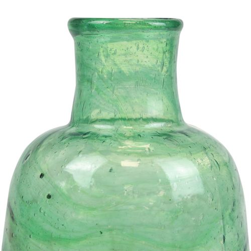 Artikel Mini glazen vaas bloemenvaas groen Ø8,5cm H11cm