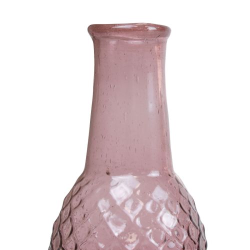 Artikel Mini Vaas Paarse Glazen Vaas Bloemenvaas Glas Diamanten Ø6cm H12cm