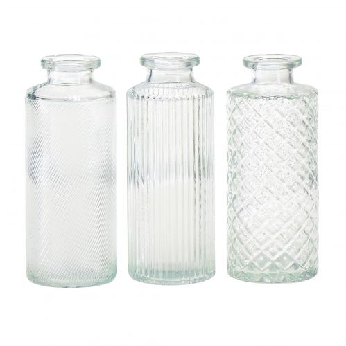 Floristik24 Minivazen glazen decoratieve flesvazen Ø5cm H13cm 3st