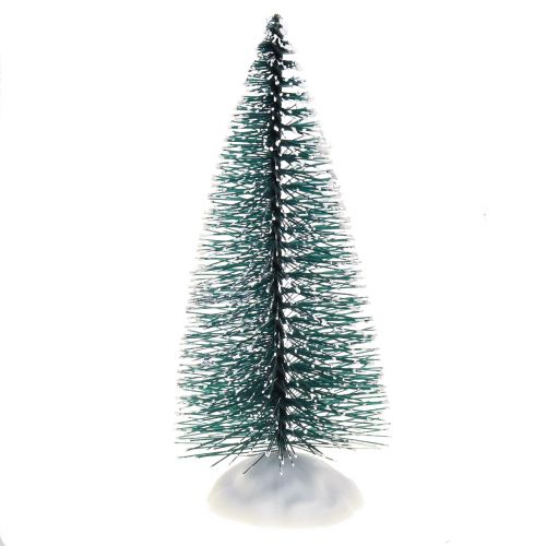 Artikel Mini kerstboomversiering kerstboom met sneeuw 10cm 4 st