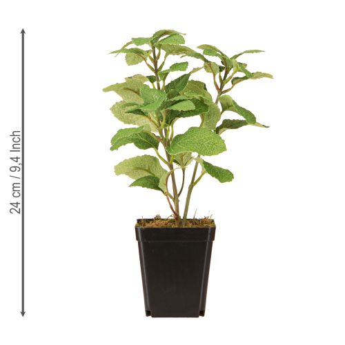 Artikel Munt in Pot Kunstmatige Kruiden Groene Plant H24cm
