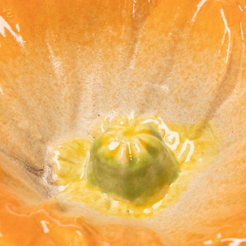 Artikel Keramische klaproossculpturen, bloesems in een artistiek ontwerp voor de tuin, 52 cm, 2 stuks