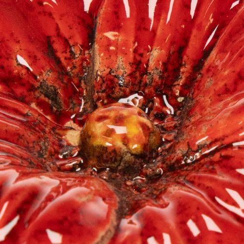 Artikel Keramische klaproos, romantische decoratie voor lentetuinen en bloemperken, 31 cm, 6 stuks