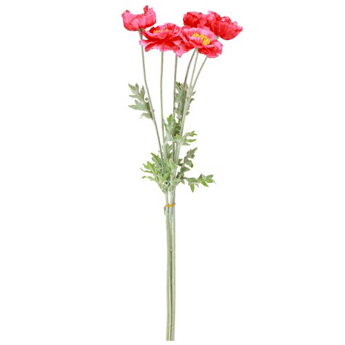 Artikel Klaprozen Kunst Roze Kunstbloemen Ø6–7cm L78cm 3st