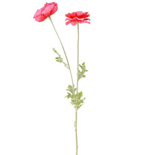 Artikel Klaprozen Kunst Roze Kunstbloemen Ø6–7cm L78cm 3st
