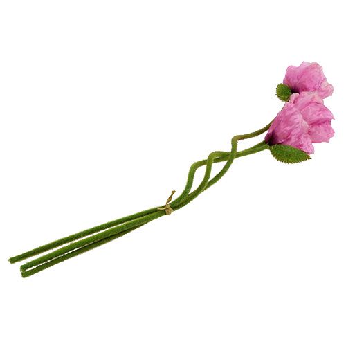 Artikel Klaprozen roze 59cm - 75cm 3 st