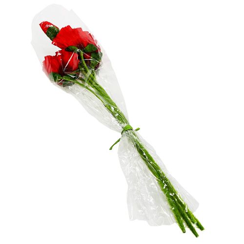 Floristik24 Papavers rood Ø7cm L48cm 4st