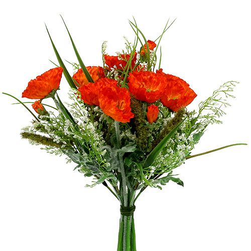 Floristik24 Papaver boeket oranje 40cm