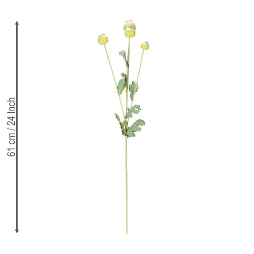 Artikel Kunstmatig boeket klaprozen, realistische bloemen voor woonaccessoires, 61 cm, 3 stuks