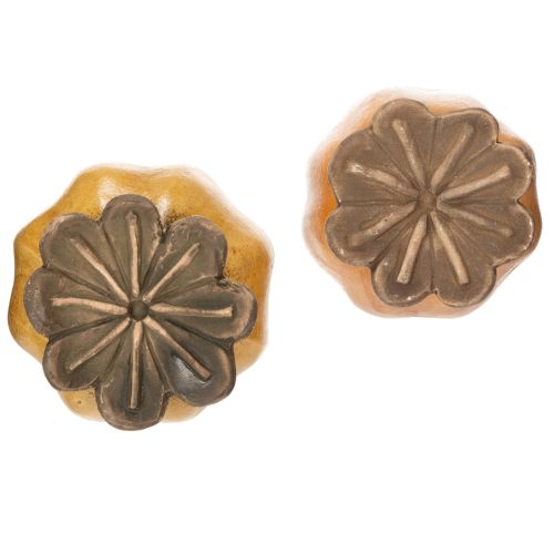 Artikel Tuinpaal in de vorm van een klaprooszaadpeul voor een stijlvolle tuin, bloembed of balkon, 60 cm, 2 stuks