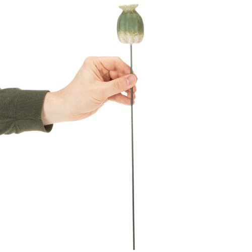 Artikel Decoratieve stokken met klaprooszaadpeulen voor een stijlvolle seizoensgebonden tuin of een blikvanger op het balkon, 41 cm, 4 stuks