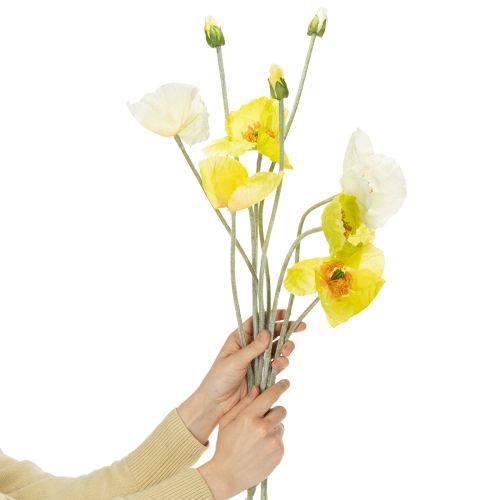 Artikel Kunstmatige klaproosdecoratie voor woonkamers en kantoren, 95 cm