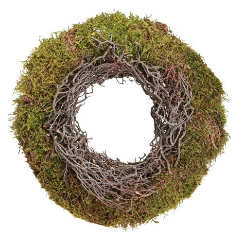 Artikel Moskrans sierkrans mosgroen met muiskruid naturel Ø30cm