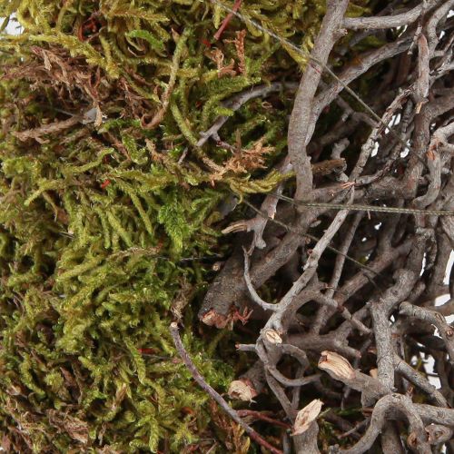 Artikel Moskrans sierkrans mosgroen met muiskruid naturel Ø30cm
